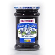 Beyer fruits à tartiner 96% de myrtilles 240g