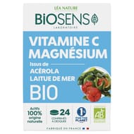 Biosens comprimés vitamine c magnésium bio 64g