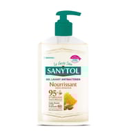 Sanytol gel lavant antibactérien nourrissant gelée royale et lait amande bio 250ml