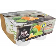 KER RONAN Yaourts brassés mandarine citron vert 4x125g