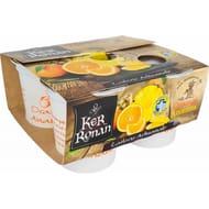 KER RONAN Yaourts brassés orange ananas 4x125g