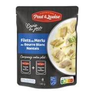 Paul et louise filet de merlu au beurre blanc nantais 180g