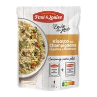 Paul et louise risotto aux champinons, legumes et parmesan 180g