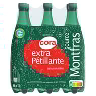 Cora eau extra pétillante Montfras 6x1l
