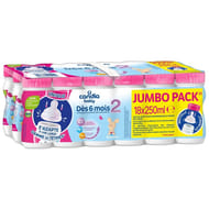 Candia baby 2ème âge jumbo pack bouteille 18 x 250 ml dès 6 mois