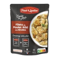 Paul et louise filets de poulet roti aux girolles 180g