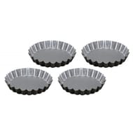 Lot 4 moules tartelettes 12 cm