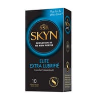 Skyn préservatifs elite xtra lubrifiants x10
