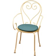 Galette ronde diam 38cm vert amazone