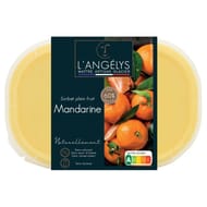 L'angelys bac sorbet plein fruit mandarine 750ml 500g