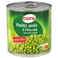 Cora petits pois extra fins 1/2 280g