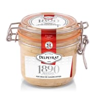 Delpeyrat foie gras de canard entier origine france bocal 165g