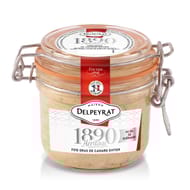 Delpeyrat foie gras de canard enntier origine france au sel de guerande bocal 165g