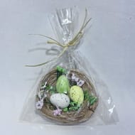 Deco "nid avec oeufs" d12x6cm