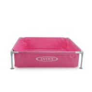 Piscinette tubulaire acidulée rose 122x122x30cm