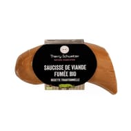Saucisse de viande fumee bio 220g