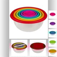 Set de 6 boites de conservation rondes colors