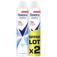 Rexona dédodorant femme spray anti-transpirant 70h cotton dry 2x200ml
