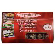 Oeufs de cailles frais barquette x18 180g
