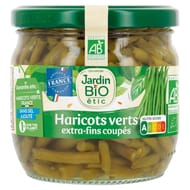 Jardin bio étic haricots verts extra fins coupés bio 330g