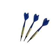 3 fléchettes unicorn pointe plastique bleu