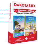 Dakotabox 2 coffrets week-end romantique et émotions en amoureux