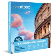 Smartbox coffret "3 jours d'évasion en Europe"
