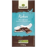 Alnatura chocolat noir noix de coco bio 100g