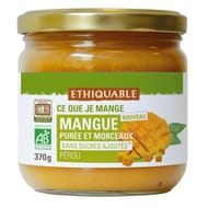 Ethiquable purée mangue en morceaux bio 370g