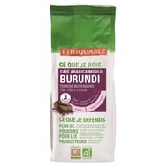 Ethiquable café moulu burundi bio 250g