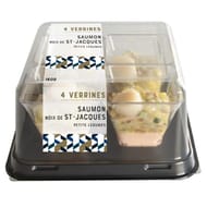 Verrines duo saumon saint-jacques 4x40g