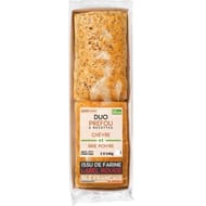 Duo préfou chèvre et brie 2x140g