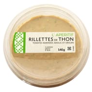 Rillettes de thon et tomates marinées basilic 140g