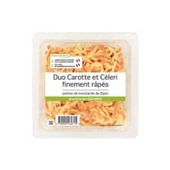 Duo carotte et celeri finement rapes pointe de montarde de dijon 300g