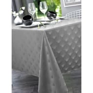Calitex nappe damassee scale gris perle rect 150x250cm