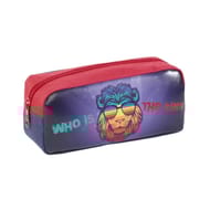 Trousse rouge funny lion