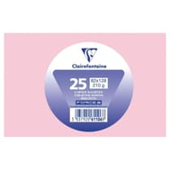 25 CARTES DE VISITE 82X128 210G ROSE PETALE SOUS CELLOPHANE CLAIREFONTAINE