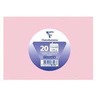 20 ENVELOPPES CLASSIQUES AUTO ADHESIVES 114X162 120G ROSE PETALE SOUS CELLOPHANE CLAIREFONTAINE
