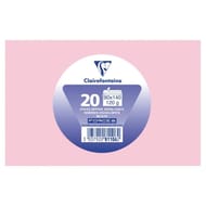 20 ENVELOPPES DE VISITE AUTO ADHESIVES 90X140 120G ROSE PETALE SOUS CELLOPHANE CLAIREFONTAINE