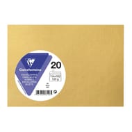 Clairefontaine 20 enveloppes auto-adhésives 11.4x16.2 cm lilas 120 grammes