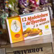 12 madeleines de Liverdun aux mirabelles boîte de 250g