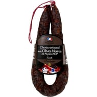 Chorizo fort artisanal aux olives noires 220g vpf