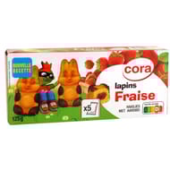 Cora lapin fraise x5 125g