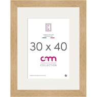 Cadre photo 30x40cm reglis coloris chêne