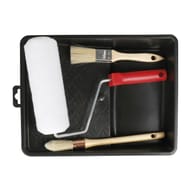 Cogex lot de peinture bac +rouleau + manchon+brosse à rechampir + pinceau