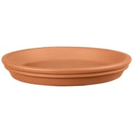Soucoupe imperméable 25cm terre cuite
