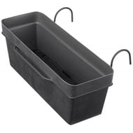 Kit jardinière like r anthracite avec réserve d eau 49cm