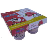 Ferme Adam Yaourts Fermier Fruits Framboises 4x125gr