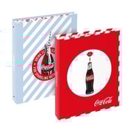 Classeur a4 dos 5cm carton - coca cola refresh