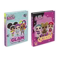 Classeur 21x29.7 dos 40mm 4 anneaux lol surprise- 2 visuels assortis